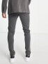 Bershka smart taliored trouser co-ord with side split in grey