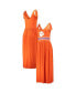 ფოტო #1 პროდუქტის Women's Orange Clemson Tigers Game Over Scoop Neck Maxi Dress