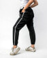 Фото #2 товара Women's Drawstring Sweat Pants with Stripe