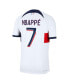Фото #3 товара Men's Kylian Mbappe White Paris Saint-Germain 2023/24 Away Match Authentic Player Jersey