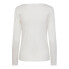 Фото #4 товара PIECES Tania Long Sleeve V Neck T-Shirt