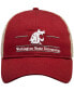Фото #4 товара Men's Crimson Washington State Cougars Split Bar Trucker Adjustable Hat