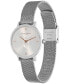 ფოტო #2 პროდუქტის Women's Ultra Slim Bee Silver-Tone Stainless Steel Watch 28mm