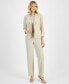 Фото #3 товара Two-Button Inset Jacket Extended-Tab Waist Pantsuit, Regular & Petite
