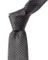 Фото #1 товара Canali Grey Print Silk Tie Men's Grey Os