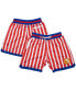 Фото #1 товара Men's Red, White Harlem Globetrotters Triple Double Shorts