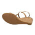 Фото #5 товара VANELi Mohan Wedge Womens Beige Casual Sandals MOHAN-312920