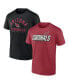 Фото #1 товара Men's Cardinal, Black Arizona Cardinals Player Pack T-shirt Combo Set