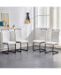 Фото #6 товара Imitation marble table set with metal chairs