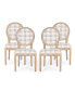 Phinnaeus French Country Dining Chairs Set, 4 Piece