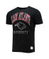 Фото #3 товара Men's Black Clark Atlanta University Panthers Bleach Splatter T-shirt