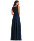 Фото #2 товара Women's Deep V-Neck Chiffon Maxi Dress