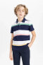 Erkek Çocuk Pike Kısa Kollu Polo Tişört B5939A824SM