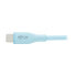 Фото #9 товара Tripp U038AB-006-S-LB Safe-IT USB-A to USB-C Antibacterial Cable - USB 2.0 - Ultra Flexible (M/M) - Light Blue - 6 ft. (1.8 m) - 1.83 m - USB A - USB C - USB 2.0 - 480 Mbit/s - Blue