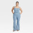 Women's Denim Jumpsuit - Ava & Viv Light Wash 26