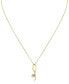 Sirena diamond Solitaire Freeform 18" Pendant Necklace (1/5 ct. t.w.) in 14k Gold