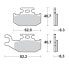 MOTO-MASTER Suzuki 096311 Sintered Brake Pads