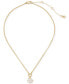 Gold-Tone Pop of Joy Spade Flower Pendant Necklace, 16" + 3" extender