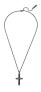 Timeless Black Crossed Necklace PEAGN0032403