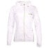 Фото #1 товара Diadora Gold Full Zip Running Windbreaker Womens White Casual Athletic Outerwear