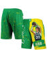 ფოტო #1 პროდუქტის Men's Larry Bird Green Boston Celtics Hardwood Classics Player Burst Shorts