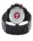 ფოტო #3 პროდუქტის Men's Scuderia Swiss Quartz Black Stainless Steel Bracelet Watch 45mm