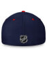 Фото #4 товара Men's Navy, Red Montreal Canadiens Authentic Pro Rink Two-Tone Flex Hat