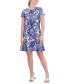 ფოტო #1 პროდუქტის Women's Floral-Print Fit & Flare Dress