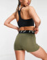 Nike Pro Training GRX 3 inch booty shorts in khaki