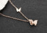 Романтическое ожерелье с бабочкой Metal Butterfly KNSC-257-RG