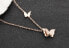 Romantic Butterfly Necklace Metal Butterfly KNSC-257-RG