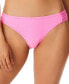 Фото #1 товара Jessica Simpson 298795 Women's Pretty in Pique Side-Shirred Bikini Bottom M