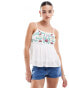 Y.A.S Festival embroidered cami top in white Sternenweiß, M - фото #1