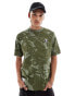 Фото #1 товара Aape By A Bathing Ape short sleeve t-shirt in green camo