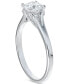 ფოტო #2 პროდუქტის Diamond Round-Cut Engagement Ring (1/2 ct. t.w.)