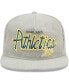 Фото #3 товара Men's Gray Oakland Athletics Corduroy Golfer Adjustable Hat
