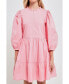Фото #1 товара Women's Front Zipped 3/4 Sleeve Mini Dress