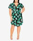 Plus Size Tulip Dress Black Tulip Bloom, 14 - фото #1