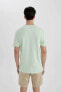 Erkek T-shirt Mint Yeşili C2205ax/gn1139