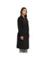 ფოტო #3 პროდუქტის Women's Mixed Media Double Face Coat with Knit Sleeves