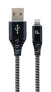 Gembird CC-USB2B-AMLM-2M-BW - 2 m - Lightning - USB A - Male - Male - Black - White