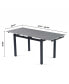 Фото #7 товара Modern Grey Expandable Dining Table for Small Spaces