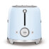 Фото #14 товара SMEG Four Slice Toaster Pastel Blue TSF02PBEU - 4 slice(s) - Blue - Steel - Buttons - Level - Rotary - China - 1500 W