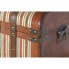Set of Chests Home ESPRIT Brown Multicolour Wood Canvas Colonial 61 x 43 x 42,5 cm (3 Units)