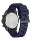 Men's Hurricane Blue Silicone Strap Watch 44mm