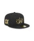 ფოტო #2 პროდუქტის Men's Black Miami Marlins 2024 Armed Forces Day On-Field 59FIFTY Fitted Hat