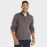 Men's Henley Pullover Sweater - Goodfellow & Co Brown S