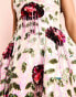 Фото #3 товара ASOS LUXE sequin prom mini dress with embellished flowers in multi