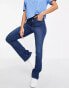 Фото #1 товара Noisy May Sallie high waisted flared jeans in indigo wash