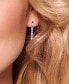 ფოტო #2 პროდუქტის Alternating Multi-Gemstone Round Bezel Set Drop Earrings in Sterling Silver